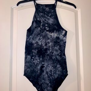 Black Tie Dye Bodysuit from PacSun - Size Small